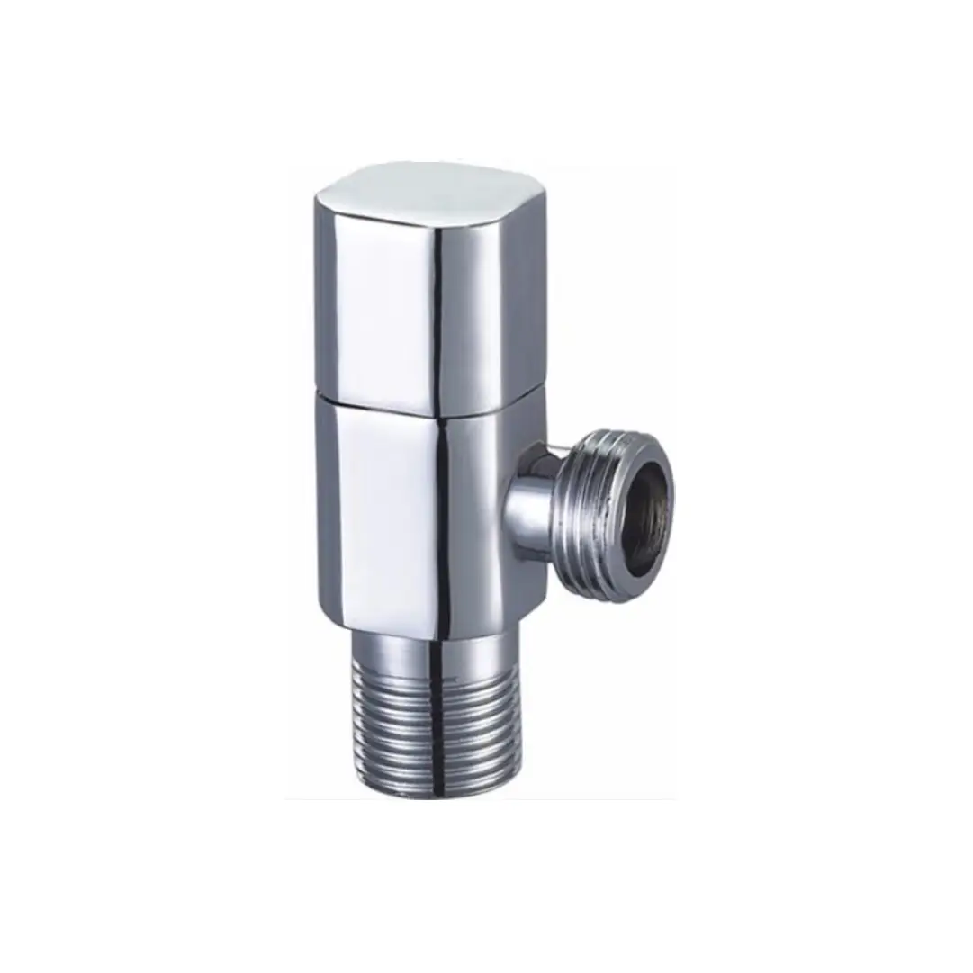 Brass Angle Valve with Elegant Chrome Finish