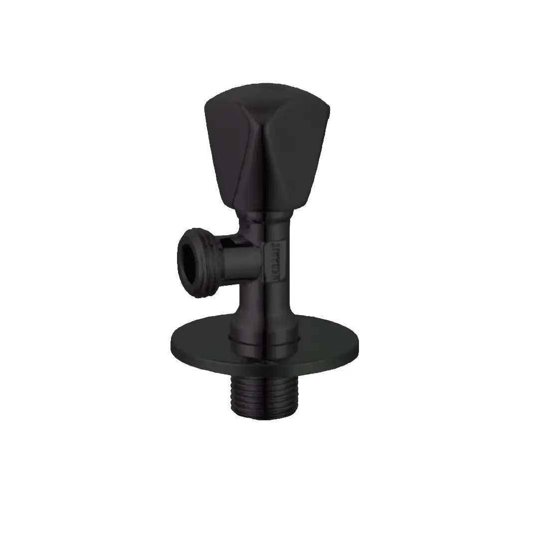 Premium Long Arm Angle Valve in Matt Black