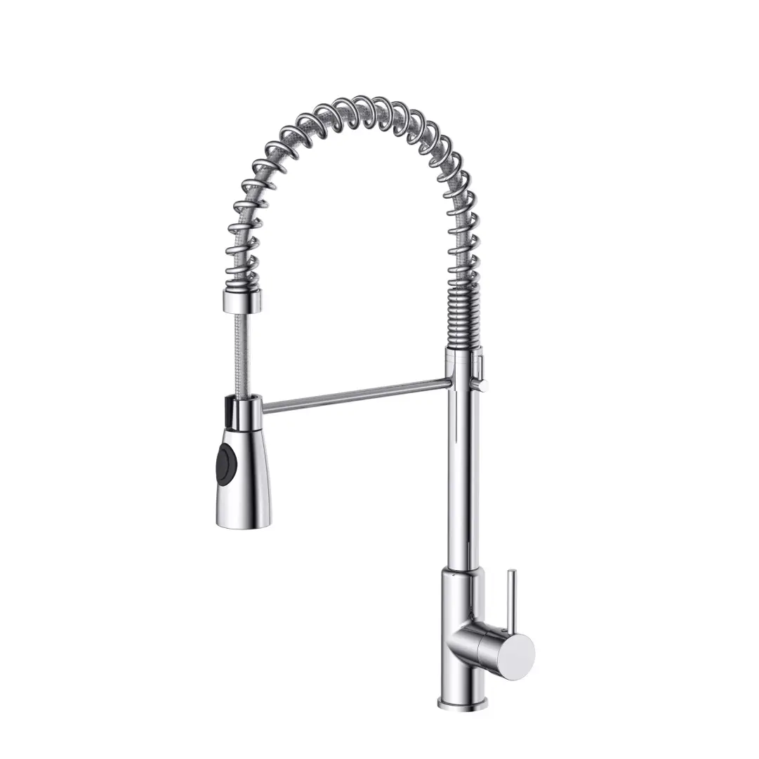 Spring Sink mixer with Two-function sprayer