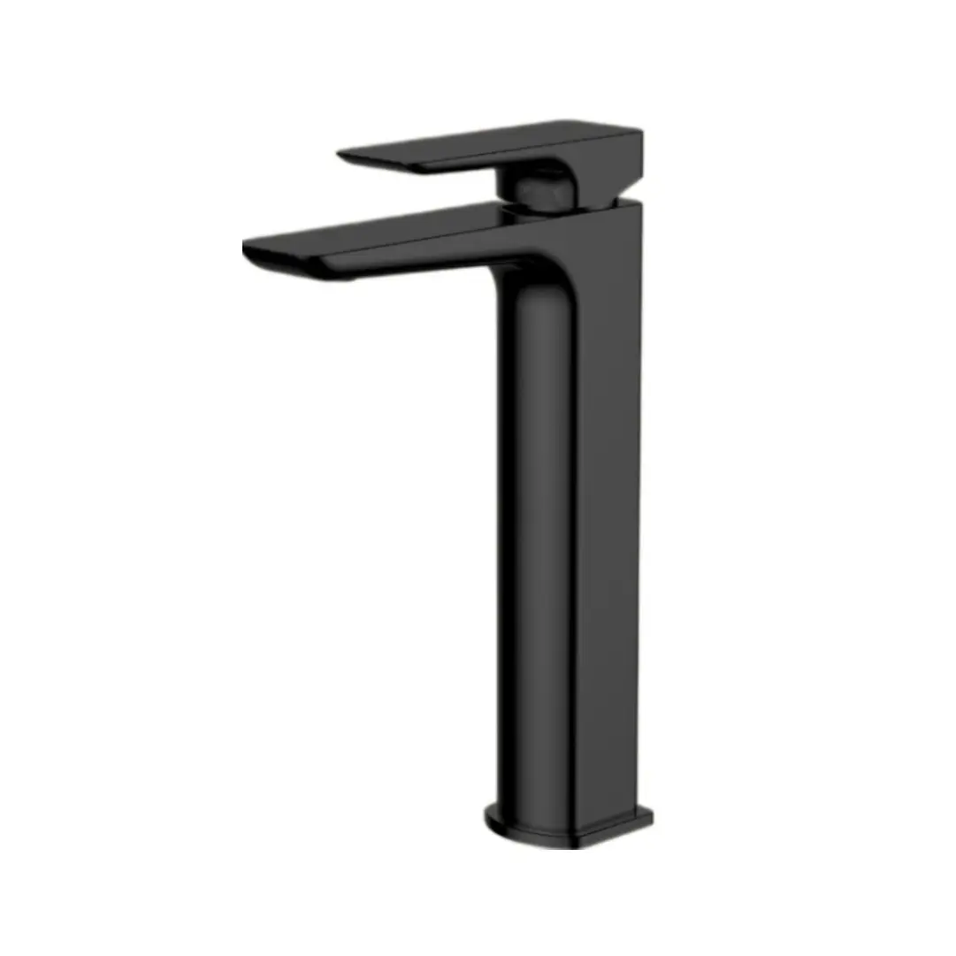 TAGUS HEDRON Brass Basin Mixer in Black