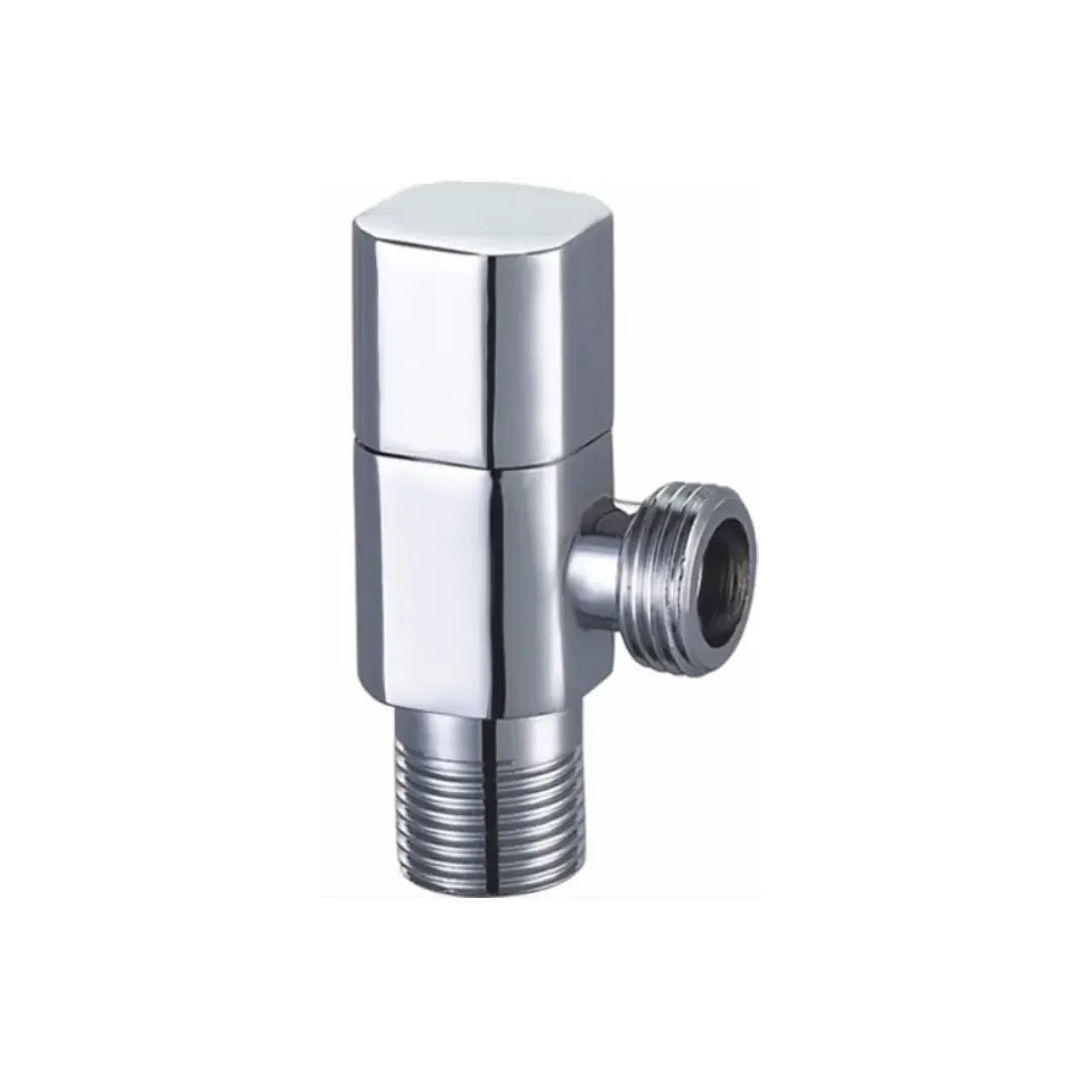 Brass Angle Valve with Elegant Chrome Finish