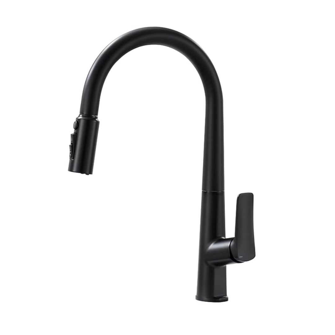 LUIS series brass sink mixer in Black