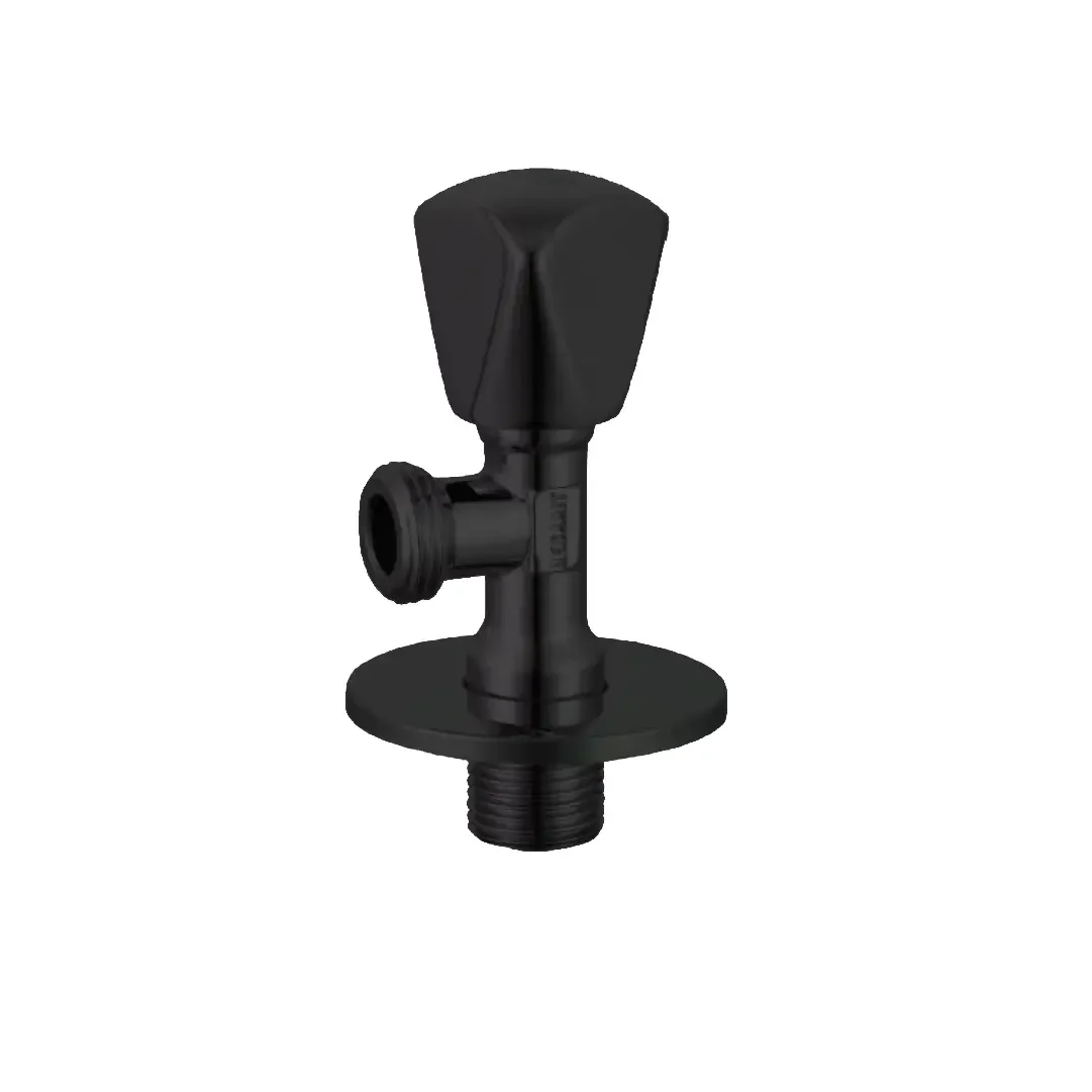Premium Long Arm Angle Valve in Matt Black