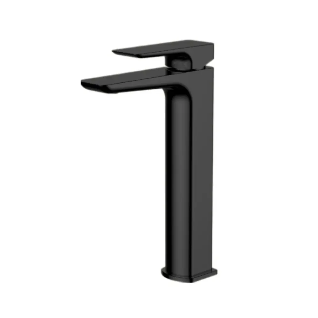 TAGUS HEDRON Brass Basin Mixer in Black